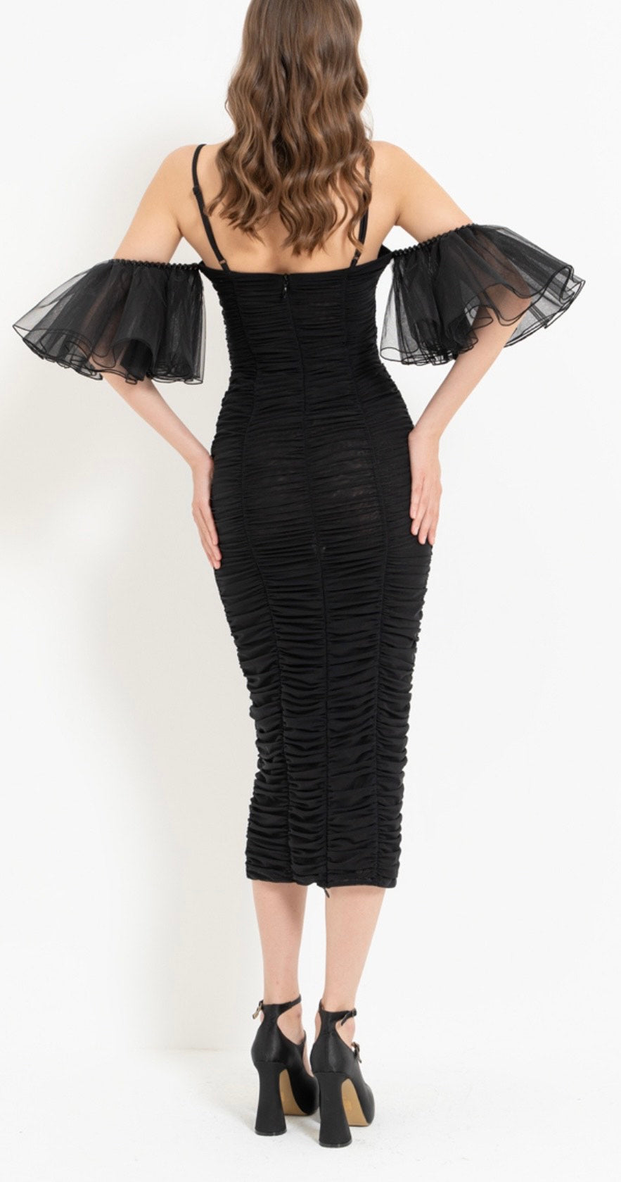 abito nero "velvet sirena"