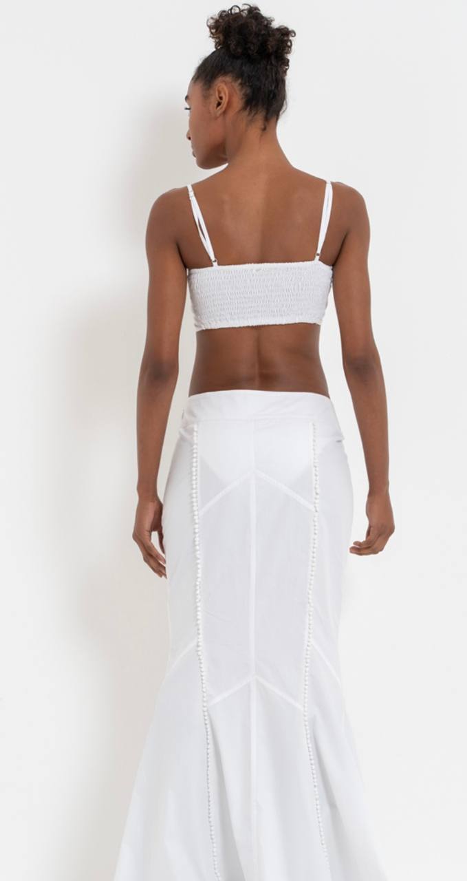 COMPLETO BIANCO "MERLETTO & PERLE"